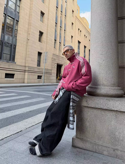 Men's and women's stand-up collar jackets