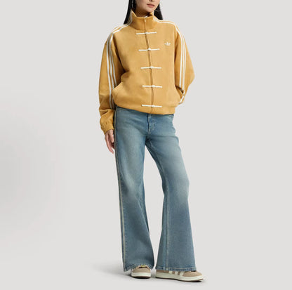 Men's and women's stand-up collar jackets