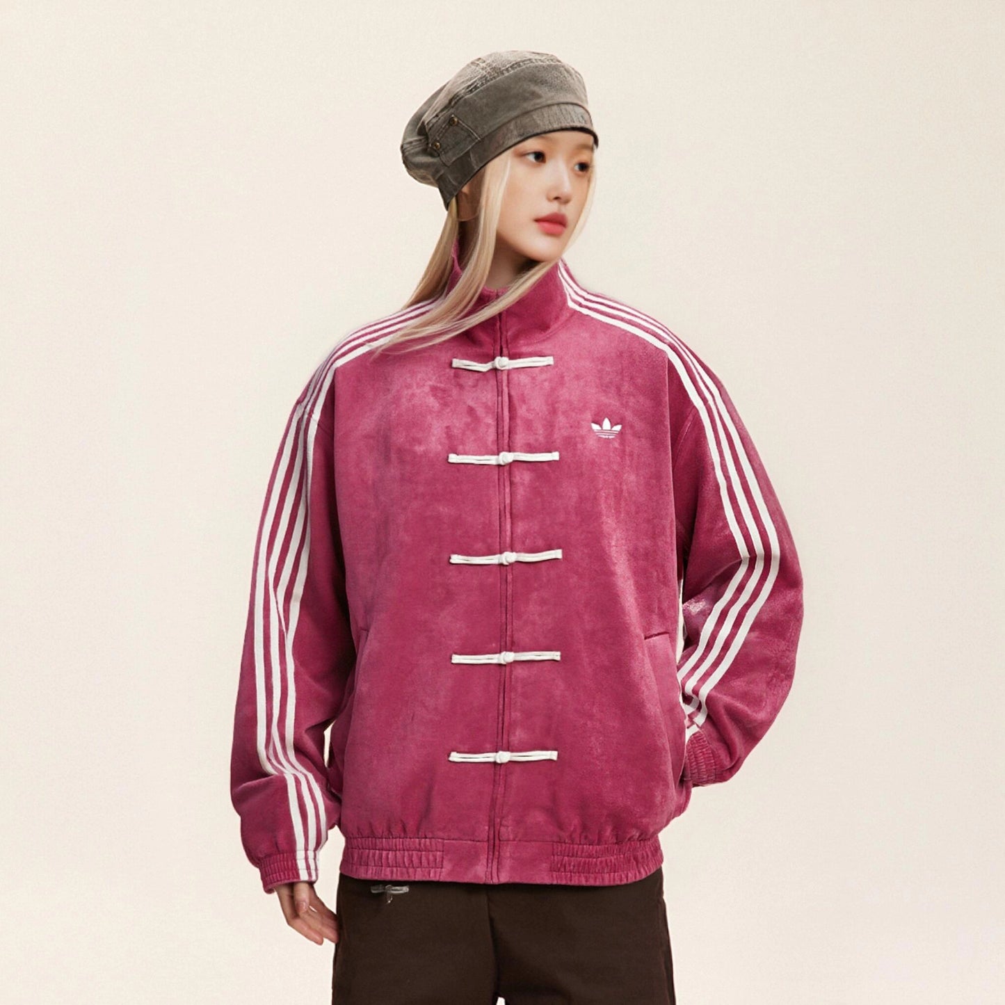 Men's and women's stand-up collar jackets