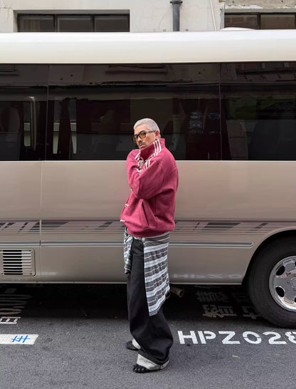 Men's and women's stand-up collar jackets