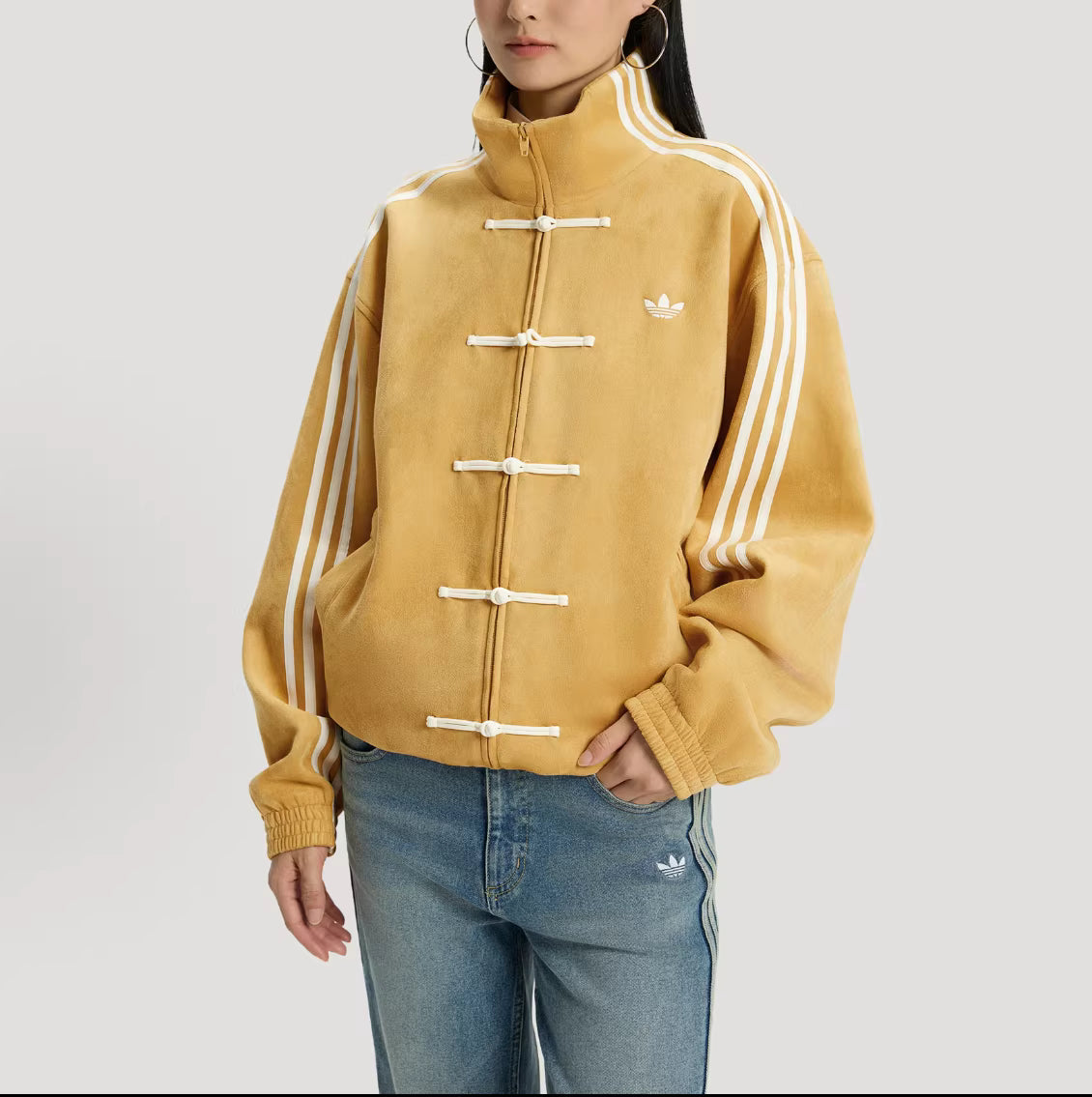 Men's and women's stand-up collar jackets