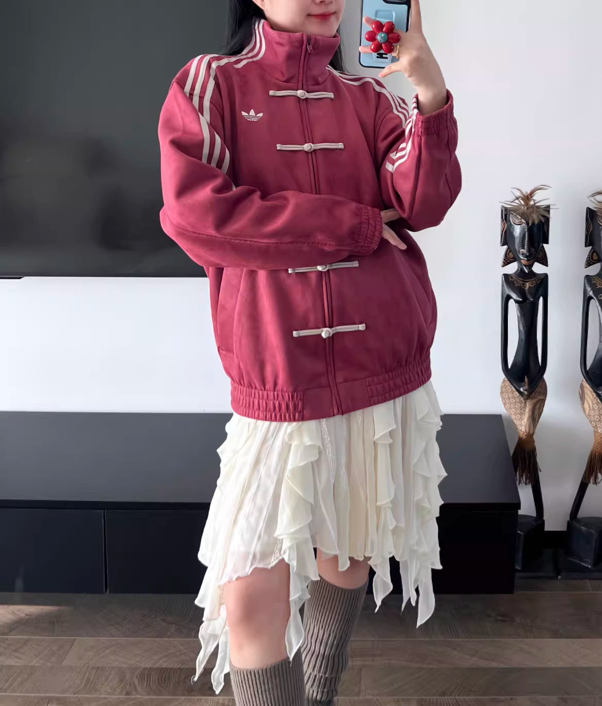 Men's and women's stand-up collar jackets