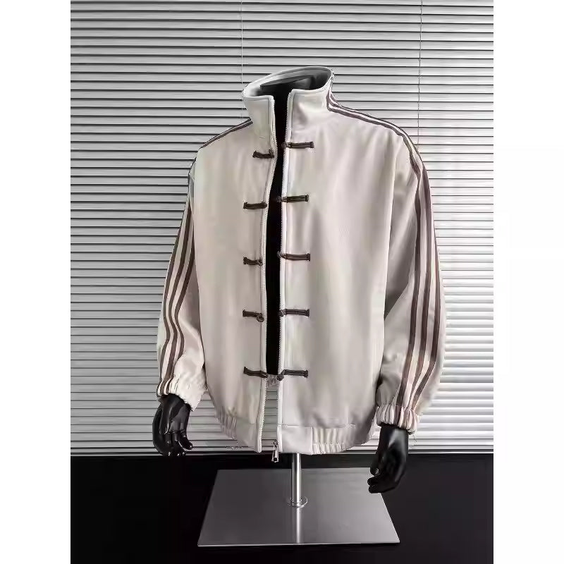 Men's and women's stand-up collar jackets