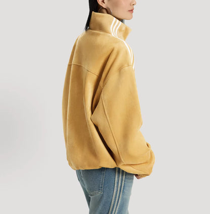 Men's and women's stand-up collar jackets